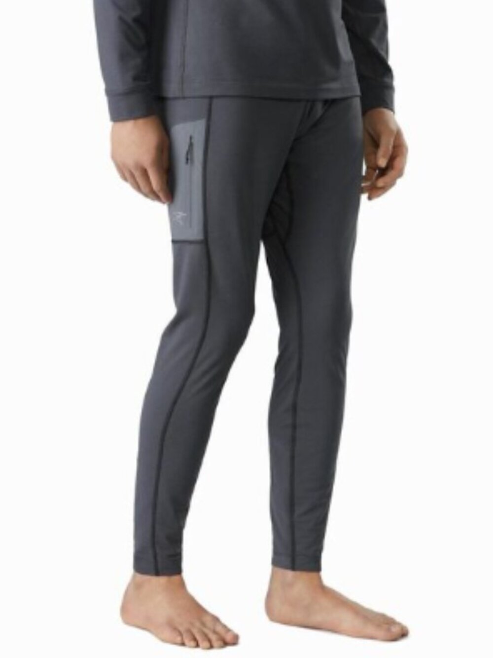 Arc'teryx Rho LT Bottoms Men's Gray Thermal Base Layer Torrent Polygiene Medium